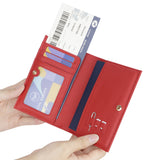 Royal Bagger RFID Genuine Leather Passport Wallets for Women, Travel Wallet with Card Slots, SIM Card Storage and Tool 4090