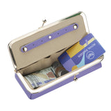 Royal Bagger Genuine Leather RFID Blocking Fashion Glasses Case, Pencil Bag with Kiss Lock, Organizer for Rings, Necklaces & Earrings for Women 4135