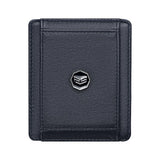 Royal Bagger RFID Blocking Compact Men's Card Case, Durable Black Leather, Secure Daily Storage for Cards and Cash 3247