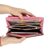 Royal Bagger Long Wallets for Women Genuine Cow Leather Large Capacity Card Holder Fashion Coin Purse Phone Wallet 1565